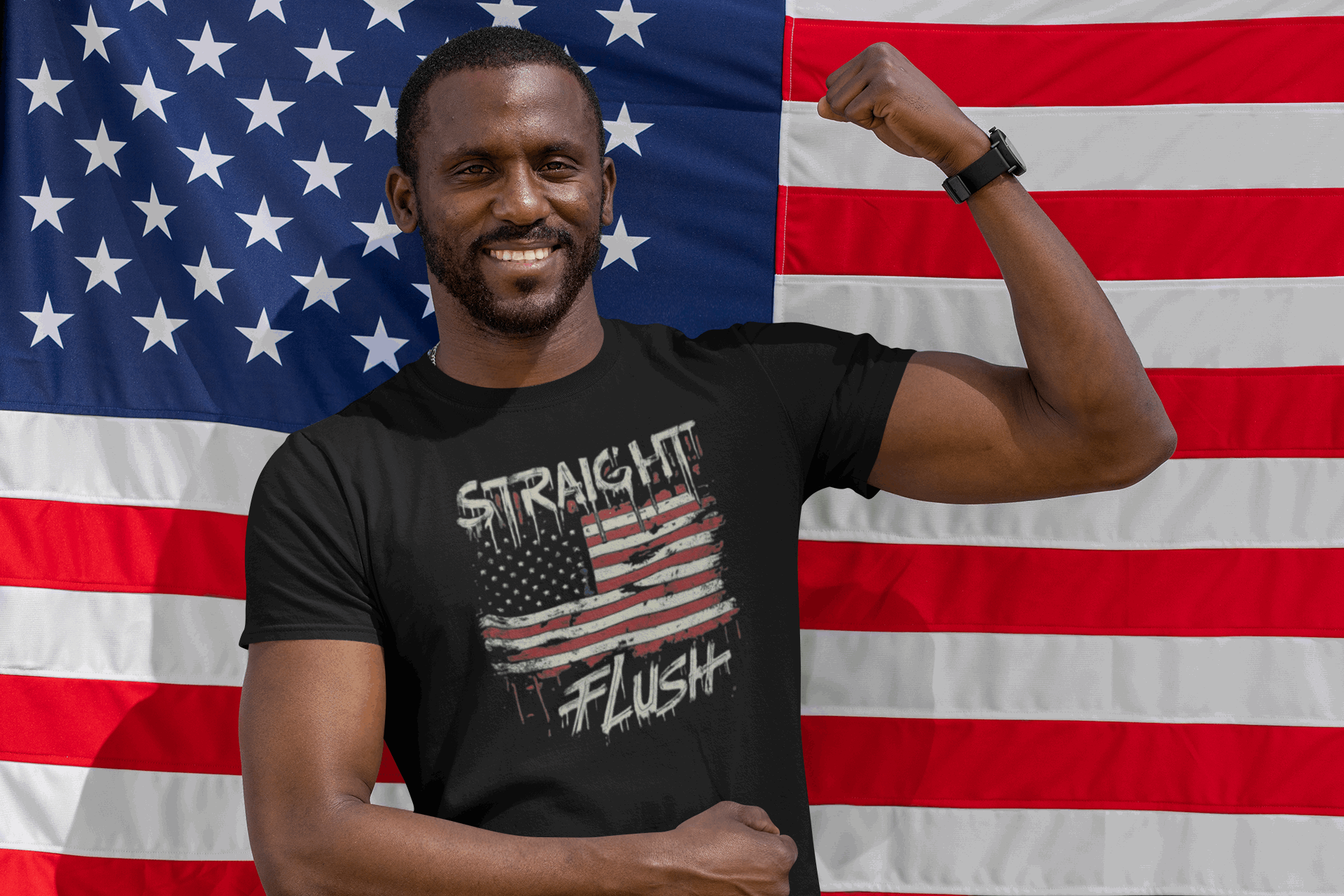 merican straight flush poker t-shirt poker gift for men