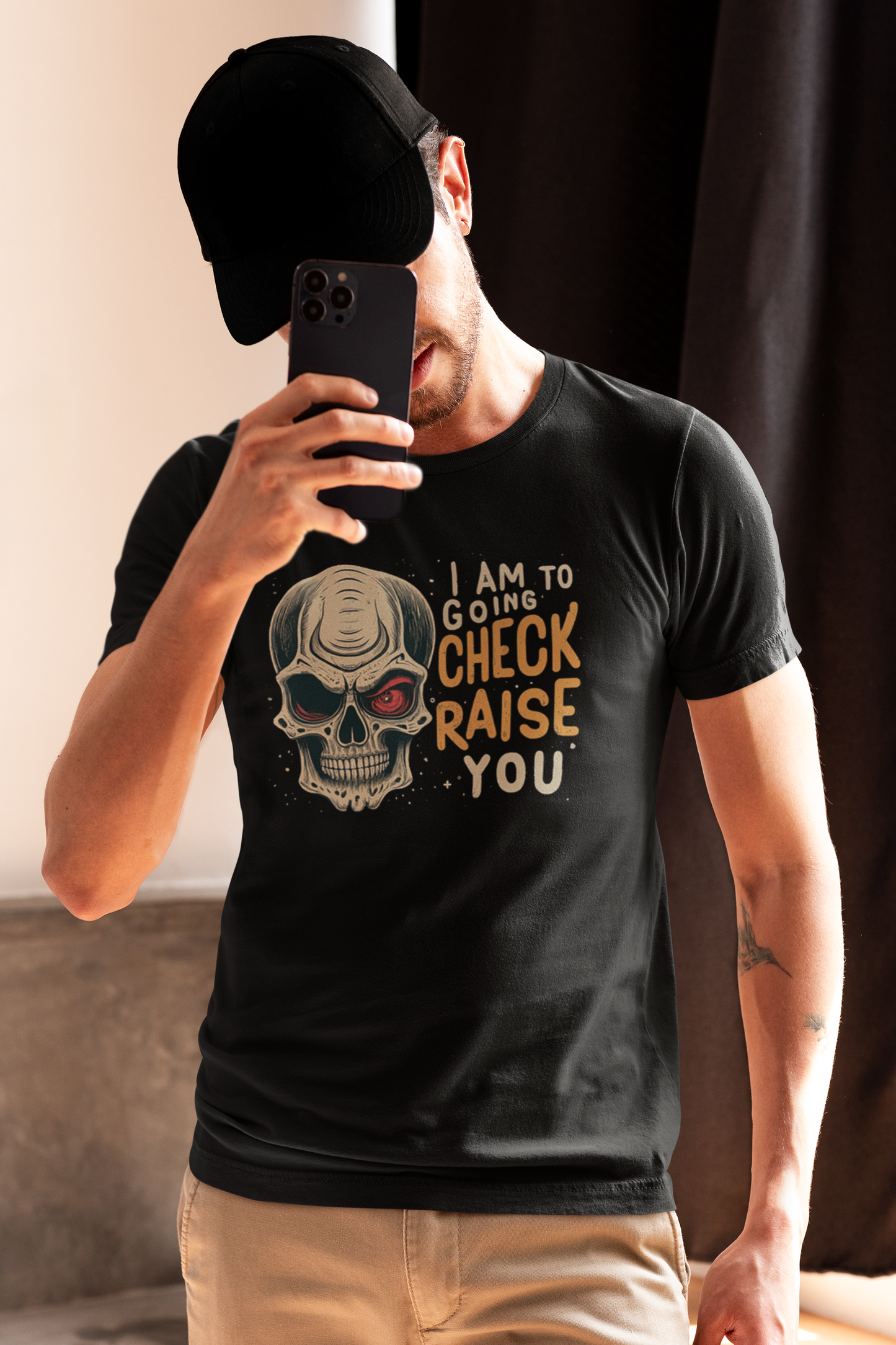 "I Am Going To Check-Raise You" Poker T-Shirt - Unique Poker Gift (PokerRoomThreads.com)
Funny Poker Apparel: "I Am Going To Check-Raise You" Unisex T-Shirt (
www.pokerroomthreads.com)