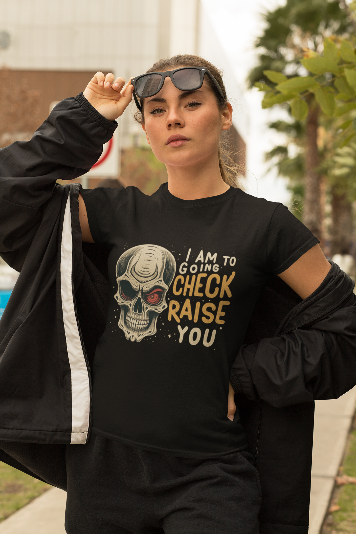 Shop Now! "I Am Going To Check-Raise You" T-Shirt (unisex black) - PokerRoomThreads.com
Get Your "I Am Going To Check-Raise You" T-Shirt Today! (unisex black) - PokerRoomThreads.com